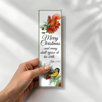 Christmas Bible Verse Bookmarks Gift Tags, Scripture Blessings Birds Class Gifts, image 2