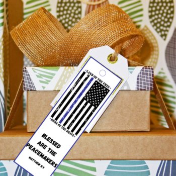 Christian Police Officer Appreciation Support Bookmarks Gift Tags Bible Verses, image 3