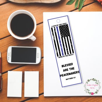 Christian Police Officer Appreciation Support Bookmarks Gift Tags Bible Verses, image 4