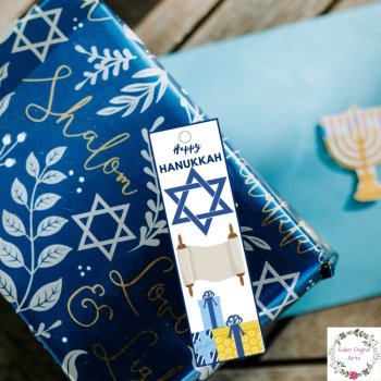 Happy Hanukkah Bookmarks or Gift Tags, Jewish Culture Appreciation, Class Gifts, image 3