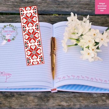 Slavic Folk Art Pattern Bookmarks/Gift Tags/Cards, Cultural Ukrainian Russian, image 3