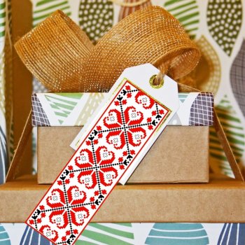 Slavic Folk Art Pattern Bookmarks/Gift Tags/Cards, Cultural Ukrainian Russian, image 4