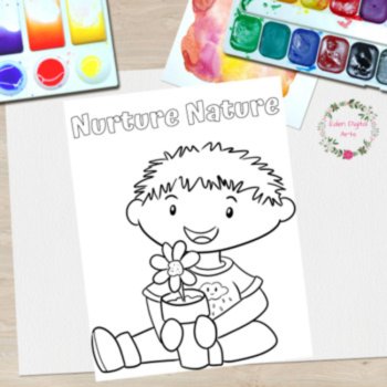 Earth Day Cute Kawaii Planet Ecology Coloring Pages Recycling Class Posters, image 4
