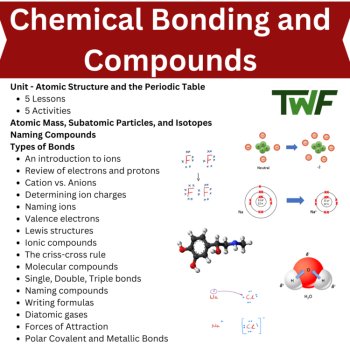 Chemical Bonding and Compounds Unit | Chemical Formulas, Naming Compounds, Bonds, image 2