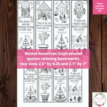 Indigenous People Culture Appreciation Native American Quotes Coloring Bundle, image 4