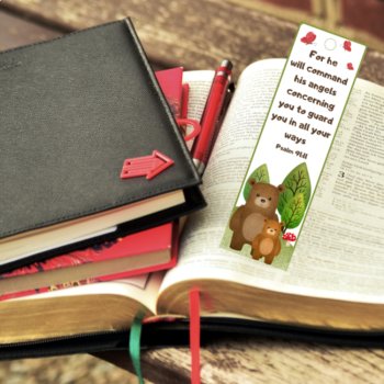 Bible Verse Bookmarks for Kids Psalm 91 Prayer of Protection Sunday School Gift, image 4