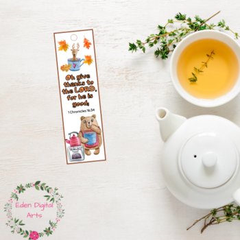 Thanksgiving Gratitude Bible Verse Bookmarks Scripture Gift Tags Cards Animals, image 4