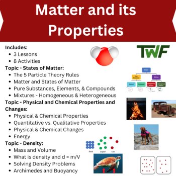 Matter and its Properties Unit | Physical Chemical Properties, States of Matter, image 2