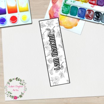 Cozy Fall Doodle Coloring Bookmarks Relaxing Calming Craft Leaves Pumpkin Pie, image 4