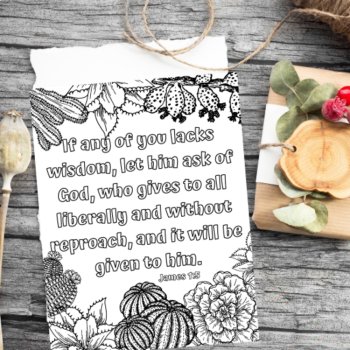 Promises of God 20 Bible Verse Coloring Pages Scripture Floral Relaxing Activity, image 4