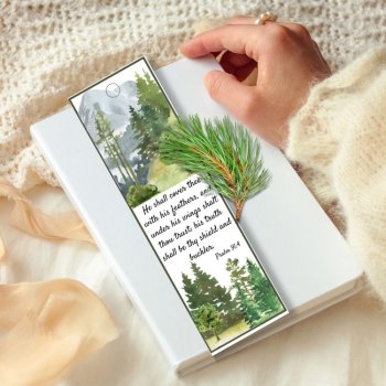 Psalm 91 Bookmarks Prayer of Protection Blessings, KJV Scripture Gift Tags, image 3