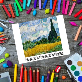 Famous Works of Art Puzzles Skip Counting Multiplication & Artist Study, image 2