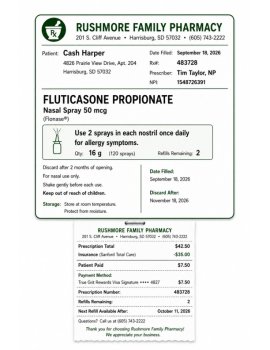 FREE Reading Receipts | Prescription | Daily Living Skills | Functional Reading, image 2