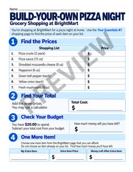 Grocery Shopping Worksheets Bundle | Grocery Store Math | Consumer Math, image 4
