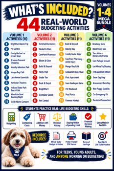 Budgeting Worksheets Mega Bundle | Personal Finance Curriculum | Consumer Math, image 2