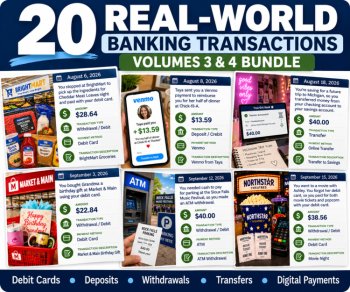 Personal Finance Curriculum | Digital Banking Bundle V3&4 | Financial Literacy, image 3