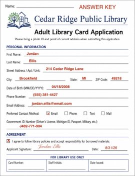 FREE Practice Filling Out Forms | Daily Living Skills | Functional Reading, image 4
