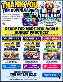 FREE Budgeting Worksheet | Shopping Challenge | Personal Finance | Consumer Math, image 4