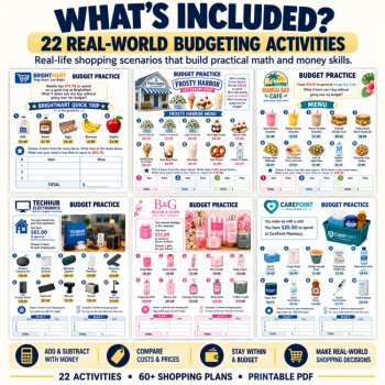 Budgeting Worksheets Bundle | Personal Finance Curriculum | Consumer Math, image 2