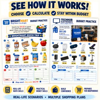 Budgeting Worksheets Bundle | Personal Finance Curriculum | Consumer Math, image 3
