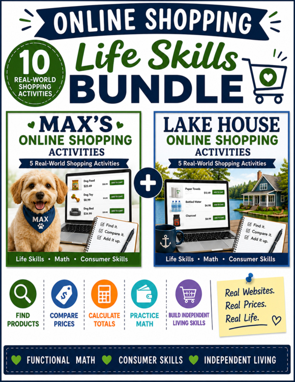 Shopping List Activities | Shopping Math | Consumer Math | Functional Math
