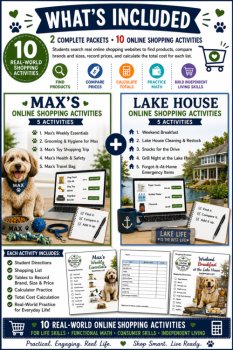 Shopping List Activities | Shopping Math | Consumer Math | Functional Math, image 2