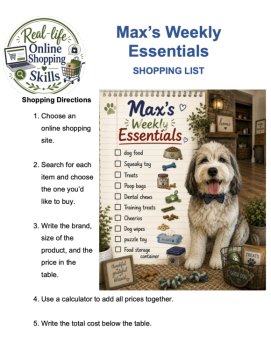 Shopping List Activities | Shopping Math | Consumer Math | Functional Math, image 3