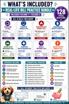 Paying Bills Bundle | Personal Finance Curriculum | Consumer Math, image 2
