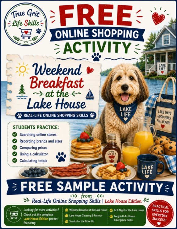FREE Grocery List | Grocery Store Math | Consumer Math | Functional Math