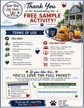 FREE Grocery List | Grocery Store Math | Consumer Math | Functional Math, image 4