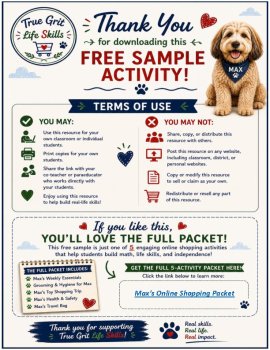 FREE Shopping List Activity | Shopping Math | Consumer Math | Functional Math, image 4