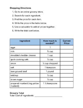 Grocery Shopping Worksheets | Grocery Store Math | Consumer Math, image 3
