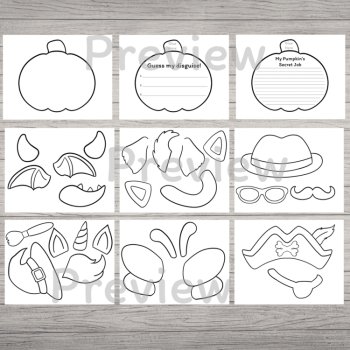 Disguise a Pumpkin Craft & Writing Activity | Halloween & Fall Writing Prompts, image 2