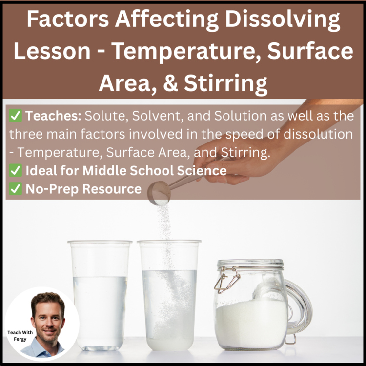 Factors Affecting Dissolving – Lesson | Temperature, Surface Area, Stirring
