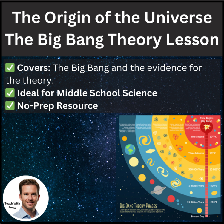 The Origin of the Universe - The Big Bang Theory Lesson | 6th 7th 8th