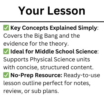 The Origin of the Universe - The Big Bang Theory Lesson | 6th 7th 8th, image 4