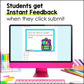 4th Grade Area, Perimeter, Measurement Conversions - Online STAAR Review, image 4