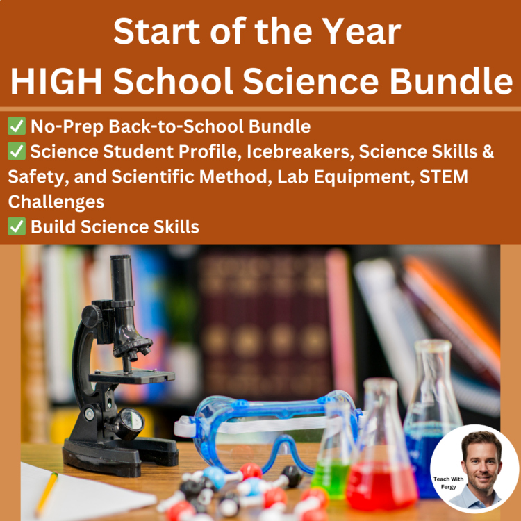 Start of the Year HIGH School Science Bundle | Icebreakers and Activities