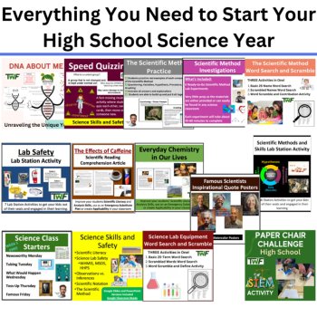 Start of the Year HIGH School Science Bundle | Icebreakers and Activities, image 2
