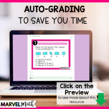 4th Grade Geometry Review Task Cards - Geometry TEKS - Online STAAR Review, image 4