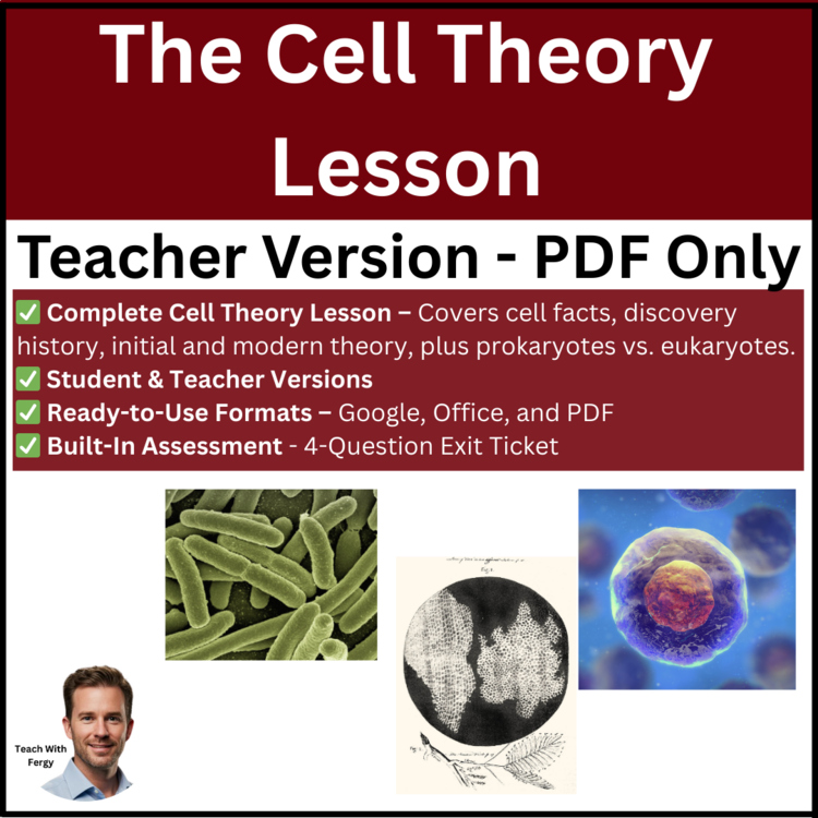 The Cell Theory Lesson | FREE PDF TEACHER VERSION