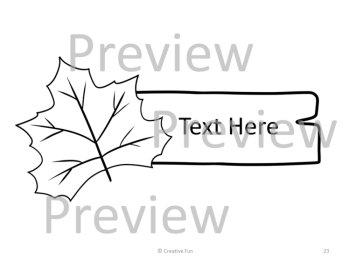 Editable Fall Name Tags | Autumn Leaves Desk Plates, Labels & Cubby Tags, image 4