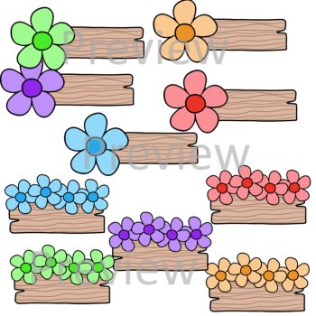 Editable Flower Student Name Tags , image 2