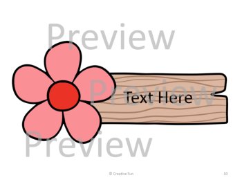 Editable Flower Student Name Tags , image 4