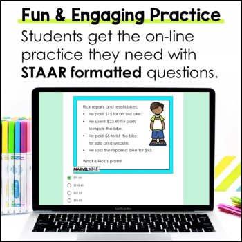 Financial Literacy Digital Task Cards - Grade 4 TEKS - Online STAAR Review, image 2
