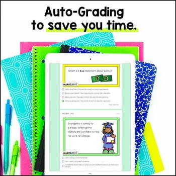 Financial Literacy Digital Task Cards - Grade 4 TEKS - Online STAAR Review, image 3