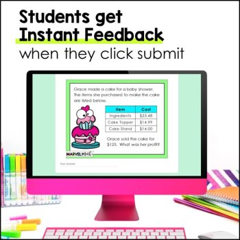 Financial Literacy Digital Task Cards - Grade 4 TEKS - Online STAAR Review, image 4
