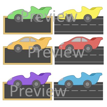 Editable Race Car Student Name Tags Desk Plates Labels Cubby Locker, image 2