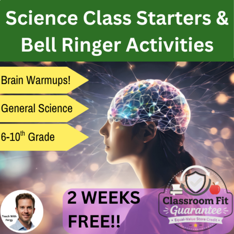 Science Bell Ringers and Class Starter Activities | 2 WEEKS FREE!