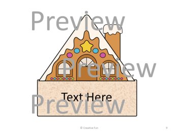 Editable Gingerbread House Name Tags, image 4